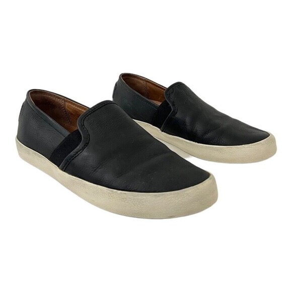 Frye Womens Size 5.5 Dylan Slip On Black Leather Sneaker 3479264 - Picture 1 of 7